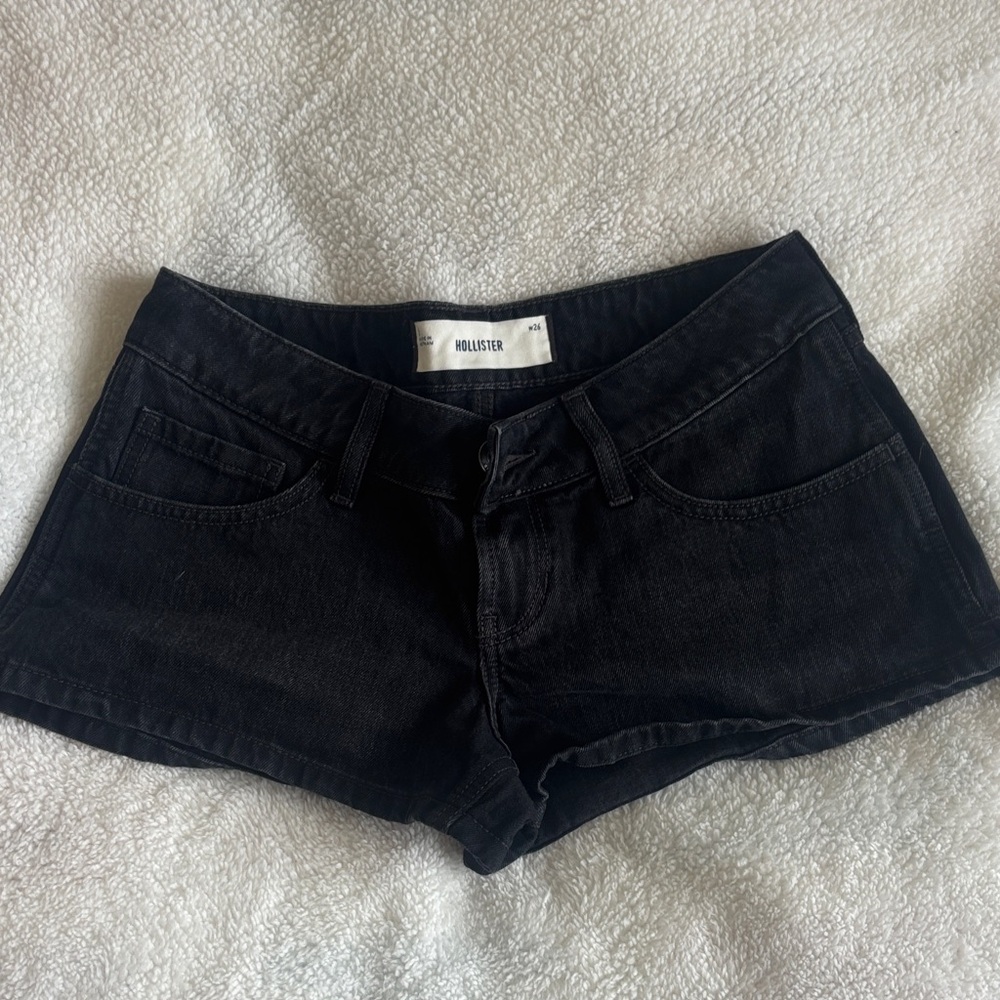 Hollister Black Jean Shorts